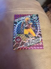 2023 Panini Mosaic Center Stage Purple Mosaic Prizm /49 Romeo Doubs #CS-RD
