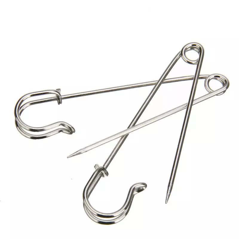 Small white safety pins outlet