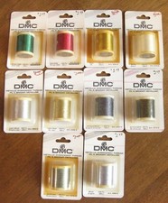 DMC Metallic Embroidery Thread 43.7 Yards - You Choose NOS