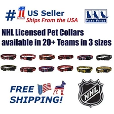Pets First NHL Collars Heavy-Duty Durable & Adjustable Dog Collar & Cat Collar