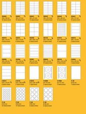 100 A4 Etiketten Klebeetiketten selbstklebend weiß PeakPack Label Klebeetiketten