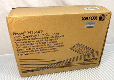 Genuine Xerox 108R00795 High Capacity Print Cartridge Phaser 3635MFP New Sealed