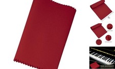 Piano Keyboard Dust Cover for 88 Keys - Suitable for Grand Upright Pianos, Red