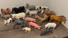 Lot Of Vintage Farm Animal Toys Plastic Animal Toys Vintage Made In China Toys