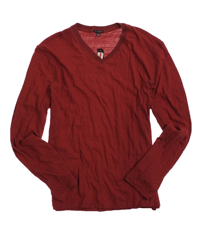 Мужская футболка Sons of Intrigue Ls с V-образным вырезом, красная, маленькая