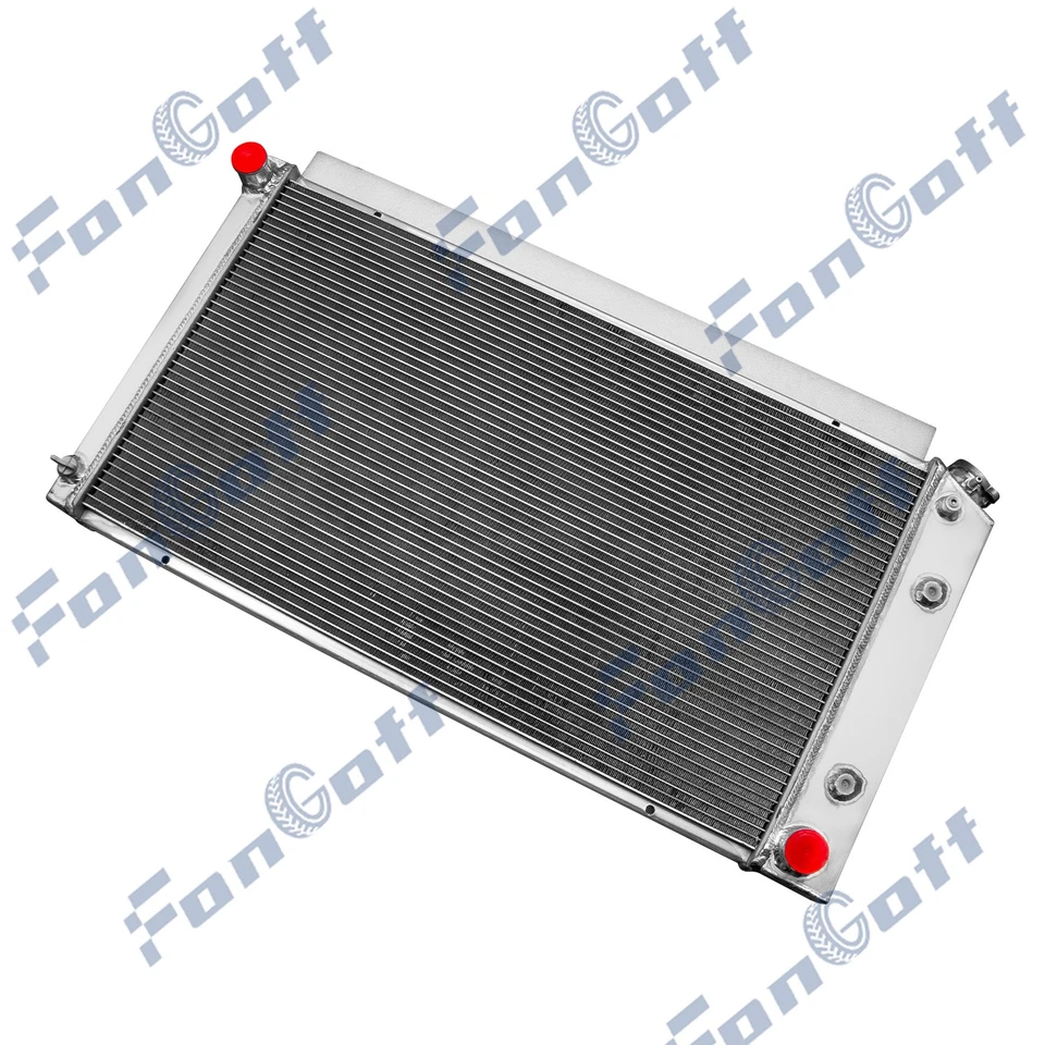 Fit 1977-92 Cadillac Brougham/Pontiac Bonneville 5.7/6.0/6.6/7.0L 4 Row Radiator Foto 3 de 4