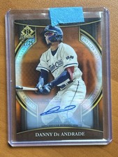 2023 Bowman Danny De Andrade Invicta Orange Refractor Auto #/25 SP Twins