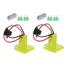 Battery Adapter Converter for 18V Battery with Wire Terminal, 2 Set 10pcs, Green
