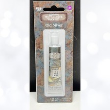 Prima Finnabair METALLIQUE WAX Mixed Media Art Alchemy OLD SILVER
