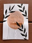 Original Organic Boho Bronze Paintings by Alannah Dyer- Art 5x7 in. Trendy House — photo 4