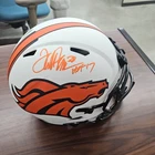 Terrell Davis signed Denver Broncos Lunar Eclipse F/S helmet W/ HOF Inscrip