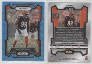 2023 Panini Prizm Rookies Blue Wave Prizm /199 Myles Murphy #320 Rookie RC