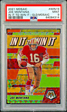 2021 Mosaic Joe Montana In It To Win It Gold Mosaic /10 PSA 9 HOF 49ers