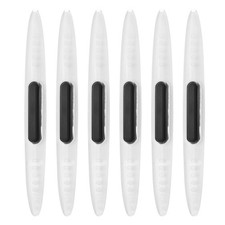 6pcs Car Door Edge Guards Anti-Collision Side Door Edge Protector Trim, White