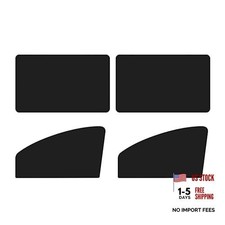 Car Side Window Sun Shade, Adsorptive Car Side Window Shades 4 PCS Black