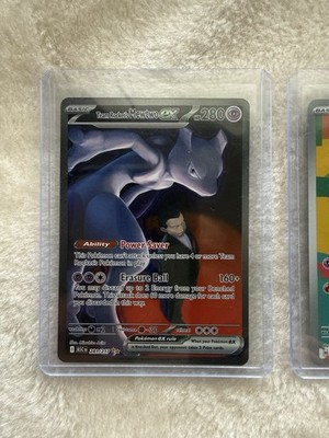 Team Rockets MewTwo Ex 281/217 SIR Ascended Heroes NM / Mint PACK FRESH Pokemon