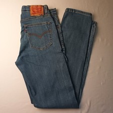 Levi's Kids 502 Taper Adjustable Waist Denim Jeans Size 18 Reg Blue Stretch