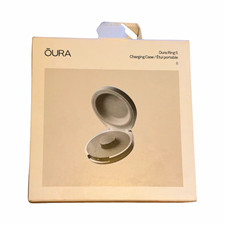 Oura Ring 5 Charging Case Charger, Silver - Compatible w/ Oura Ring 5