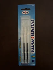 Paper mate Vintage Blue Pen Ink Refill Lubriglide 1.0 mm Medium 2 Pack 56403