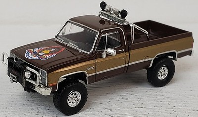 Brekina NEW HO 1981 FALL GUY GMC Sierra Grande Pick-Up Truck in Two Tone Brown