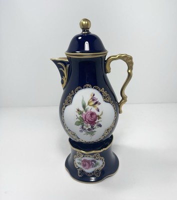 Lindner Handarbeit Echt Cobalt Coffee Pot