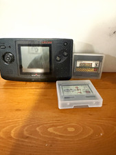 SNK Neo Geo Pocket Color Black Handheld Console + two games. No charger