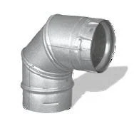 DuraVent 4PVP-E90 4" Inner Diameter - PelletVent Pro Type L - Stainless Steel
