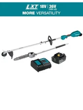 Makita XUX02SM1X4 18V LXT Li-Ion Cordless Couple Shaft Power Head Kit (4 Ah) New