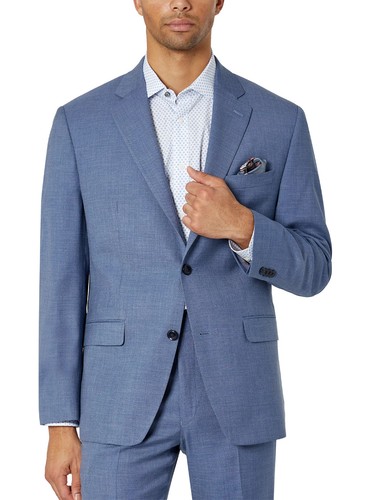 Sean John Mens Classic-Fit Suit Jacket 36 Short Blue - NWT $360