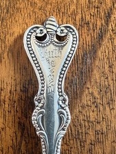 Unique sterling silver spoons engraved with name  Ruth   antique 