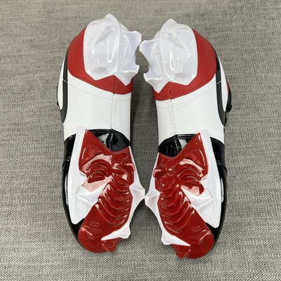 Size 9- Air Jordan 1 Low TD Football Cleats Patent Bred Toe