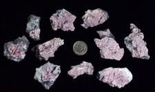 Lot 10 RHODOCHROSITE ROSETTE QUARTZ Peru Crystals Collector Specimen R722
