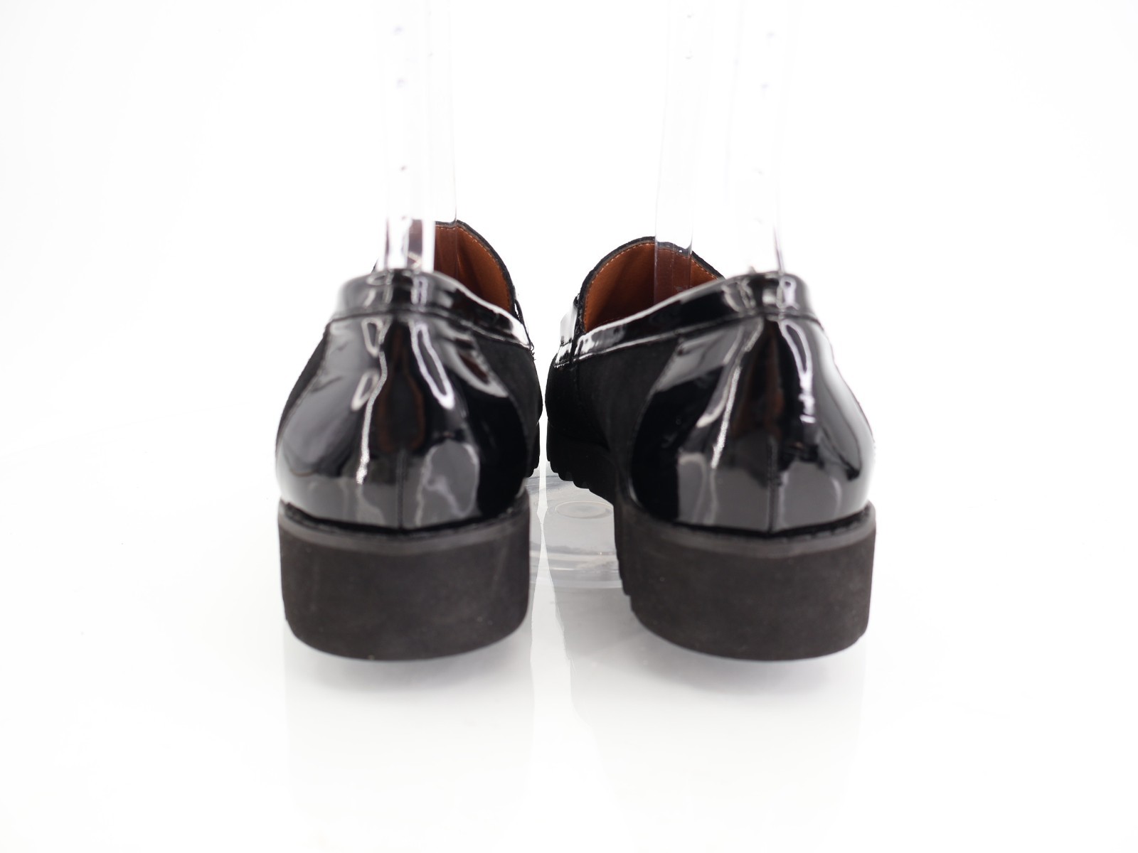 SAOLA Mocassino donna Donald Pliner Clio taglia 9 nero suola grossa scarpe slip on pelle