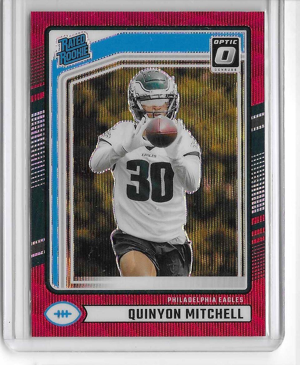 2024 Panini Donruss - Rated Rookie Quinyon Mitchell #361 Optic Preview Red Wave