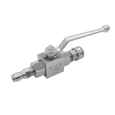 #ad 3 8 Inch 5000 PSI High Pressure Washer Shut Off Ball Valve Quick Connect $48.70