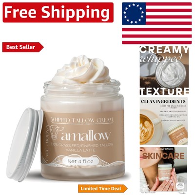 Soothing Whipped Beef Tallow Lotion for Sensitive Skin - 4 FL. oz. Vanilla Scent