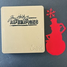 Tim Holtz Alterations Snowman Winter Wonder Metal Cutting Die Sizzix Bigz