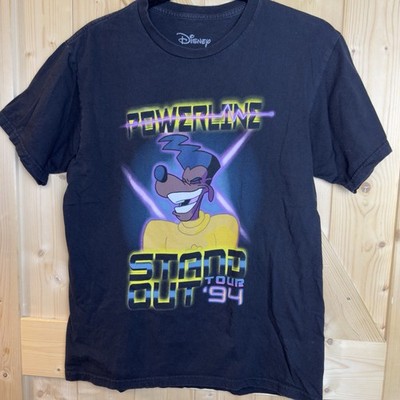 Disney Powerline Stand Out Tour 94  Goofy Movie Motif Rear Spellout LARGE TShirt