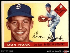 1955 Topps #40 Don Hoak Dodgers 4 - VG/EX