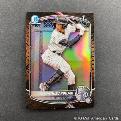 2025 Bowman Chrome Prospects  #BCP-20 Ashly Andujar 1st Reptilian Refractor (RC)
