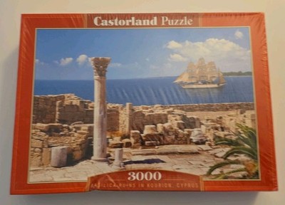 VTG CASTORLAND puzzle/jigsaw 3000 pieces RUINS AT KOURION/CYPRUS NOS FACORY SEAL