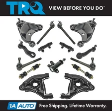 TRQ 15 pc Steering & Suspension Kit Control Arms Tie Rods Idler Pitman Arms New