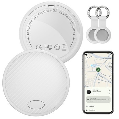 Android Tracker Tag 2er Pack Smart Tag Bluetooth Schlüsselfinder Funktioniert mit Google Find
