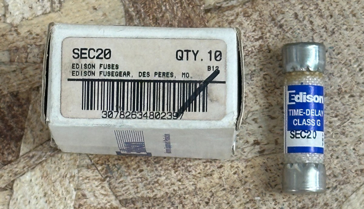 Edison SEC-20 Time-Delay Class G Fuse (Pack of 9)