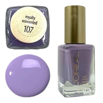 L'Oreal Paris Nail Polish Colour Riche Purple 107 Royalty Reinvented RARE HTF