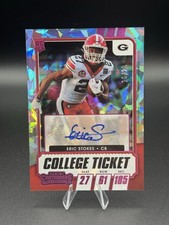 2021 Panini Contenders Draft Picks Eric Stokes Cracked Ice RC Auto /23 #279