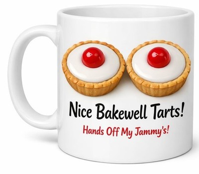 Schöne Bakewell Torten Tasse lustig britisch Dessert Witz Geschenk Becher