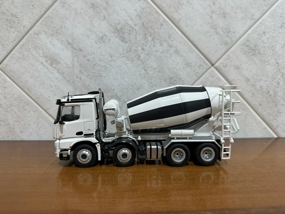 Nzg Mercedes Arocs 8x4 Liebherr, 1:50 No wsi conrad corgi Tekno Imc Joal - Immagine 4 di 4