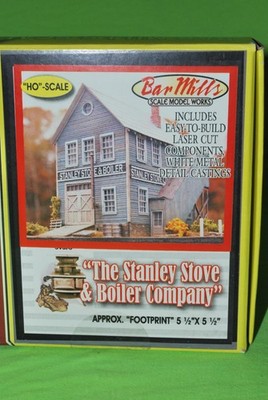 Bar Mills  HO Scale  Kit #0972  ''The Stanley Stove & Boiler Company''  25% OFF