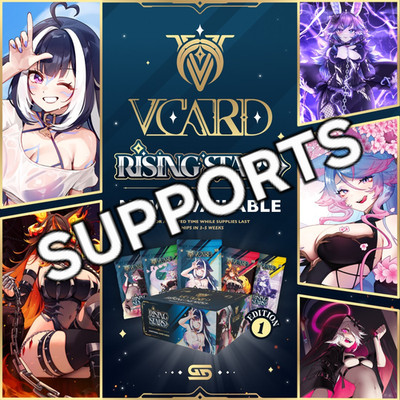 VCard Rising Stars SUPPORTS First Edition Singles [Base/Holo]
